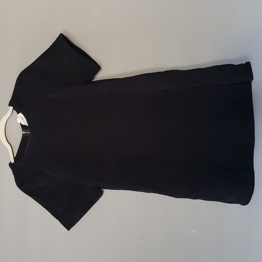 Black Corduroy Mini Dress